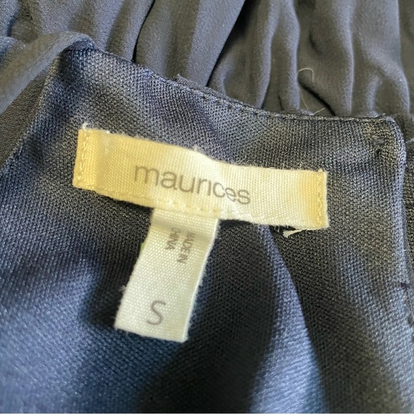 Maurices Navy Blue Pleated Halter Dress Women’s Small - Picture 5 of 9